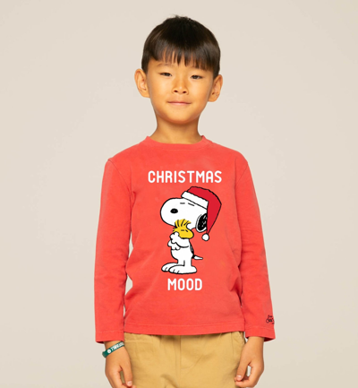 Mc2 Saint Barth Kids' T-shirt Boy Christmas Snoopy Version Print - Special Edition Disney©