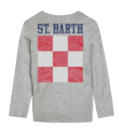 Mc2 Saint Barth Kids' St. Barth Logo Boys T-shirt