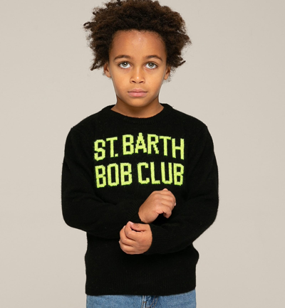 Mc2 Saint Barth Kids' St. Barth Bob Club Print Boy Sweater