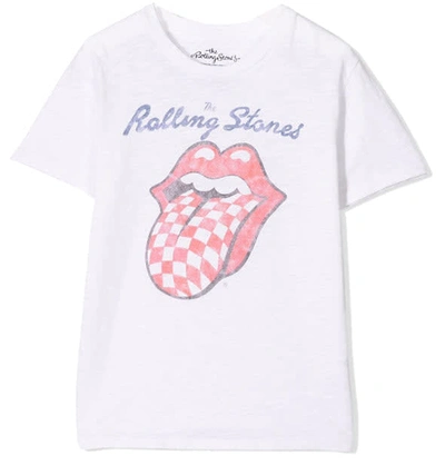 Mc2 Saint Barth Kids' Rolling Stones® Boy T-shirt In White