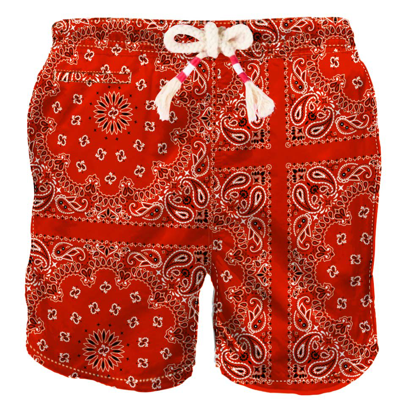 MC2 SAINT BARTH RED MAN SWIM SHORTS