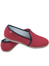 MC2 SAINT BARTH RED AND BLUE NAVY CANVAS SHOES FOR MEN