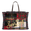 MC2 SAINT BARTH VANITY WOOLY PATCHWORK TARTAN SHOULDER BAG