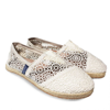 Mc2 Saint Barth Off White Macramè Espadrillas In White