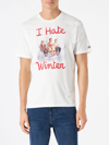 Mc2 Saint Barth Arnott Hate Winter Graphic T-shirt In White