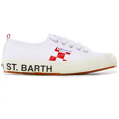 Mc2 Saint Barth Man White Superga® Sneakers Superga® Special Edition