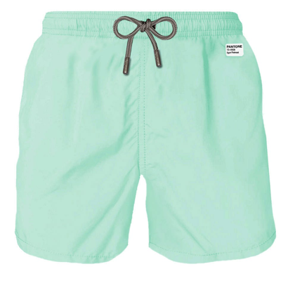 Mc2 Saint Barth Man Water Green Swim Shorts Pantone Special Edition