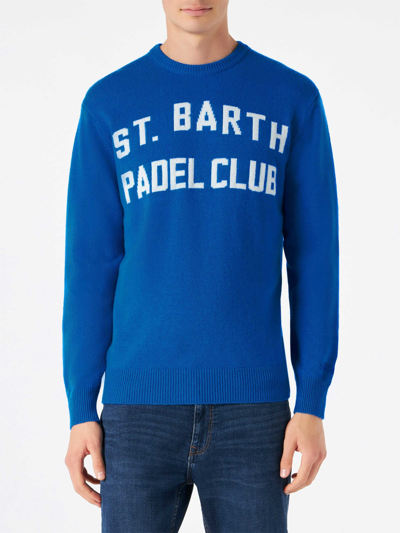 Mc2 Saint Barth Round Neck Sweater In Blue