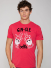 Mc2 Saint Barth Man Red Sweater Gin-gle Bells Print In Red