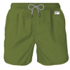 Mc2 Saint Barth Military Green Light Fabric Swim Shorts | Pantone ™ Special Edition In Green