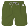 Mc2 Saint Barth Military Green Light Fabric Swim Shorts | Pantone ™ Special Edition In Green
