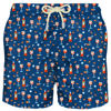 MC2 SAINT BARTH MAN LIGHT FABRIC SWIM SHORTS WITH SPRITZ PRINT APEROL SPECIAL EDITION