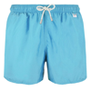 Mc2 Saint Barth Man Light Blue Swim Shorts Pantone Special Edition In Blue