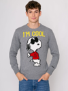 Mc2 Saint Barth Man Grey Rock Snoopy Sweater Peanuts Special Edition In Grey