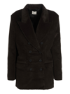 Khaite Tanner Oversized Double-breasted Cotton-corduroy Blazer In Brown