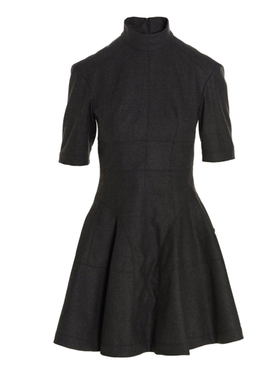 Giovanni Bedin Camicia Quadrato 5 Cm Checked Shirt In Gray