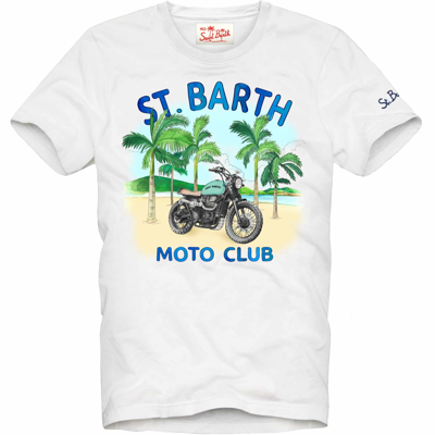Mc2 Saint Barth T-shirt Moto Club In White