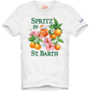 MC2 SAINT BARTH MAN COTTON T-SHIRT WITH COLORFUL PRINT