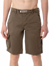 MC2 SAINT BARTH MAN BROWN CARGO BERMUDA WITH POCKETS