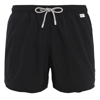 Mc2 Saint Barth Man Black Swim Shorts Pantone Special Edition In Black