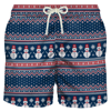 MC2 SAINT BARTH LIGHT FABRIC MAN SWIM SHORTS SNOWMAN PRINT