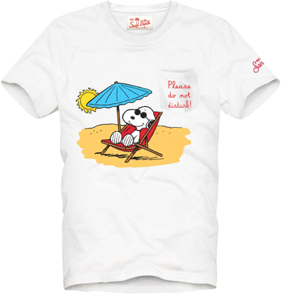Mc2 Saint Barth Kid Cotton T-shirt With Snoopy Printed Snoopy - Peanuts Special Edition