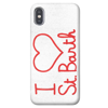 MC2 SAINT BARTH I LOVE ST. BARTH EMBROIDERED COVER FOR IPHONE X AND XS