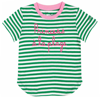 MC2 SAINT BARTH GIRL T-SHIRT WITH STRIPES AND EMBROIDERY