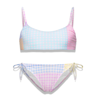 Mc2 Saint Barth Kids' Girl Patchwork Bikini In Multicolor