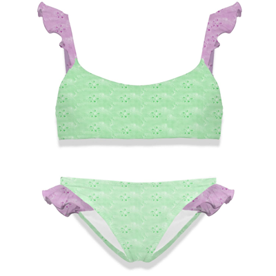 Mc2 Saint Barth Kids' Girl Bikini With Ruffle