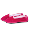 Mc2 Saint Barth Fucsia Velvet Slippers Friulane In Pink