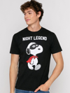 MC2 SAINT BARTH MAN COTTON T-SHIRT WITH SNOOPY NIGHT LEGEND PRINT SNOOPY - PEANUTS SPECIAL EDITION