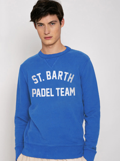MC2 SAINT BARTH COTTON SWEATSHIRT WITH ST. BARTH PADEL TEAM PRINT