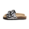 MC2 SAINT BARTH CORK SANDALS ZEBRA PRINT