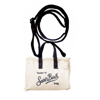 Shop Mc2 Saint Barth Beige Canvas Key Holder In White