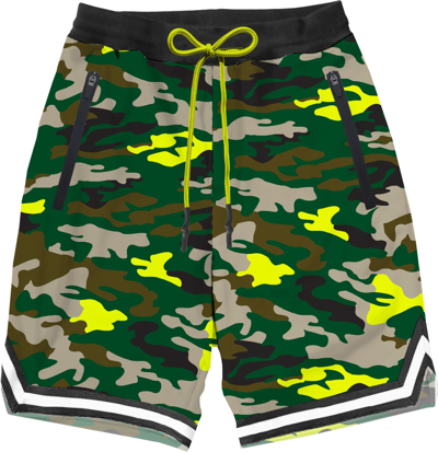 Mc2 Saint Barth Camouflage Print Swim Shorts In Green