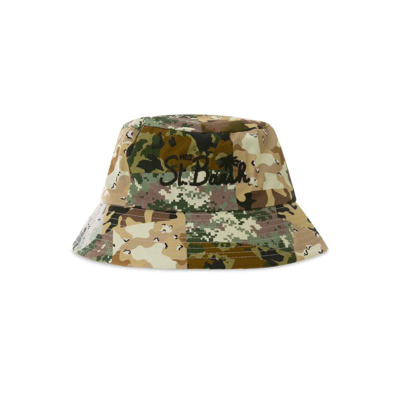 Mc2 Saint Barth Camouflage Bucket Hat In Green