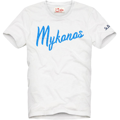 Mc2 Saint Barth Kids' Boy T-shirt With Mikonos Embroidery