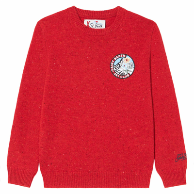 Mc2 Saint Barth Kids' Boy Red Crewneck Sweater