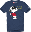 MC2 SAINT BARTH BOY NAVY BLUE T-SHIRT WITH SNOOPY PRINT SNOOPY - PEANUTS SPECIAL EDITION