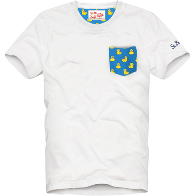 Mc2 Saint Barth Kids' Boy Cotton T-shirt With Printed Pocket