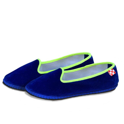 Mc2 Saint Barth Bluette Velvet Slippers Friulane