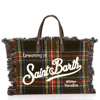 Mc2 Saint Barth Tartan Print Handbag In Blue