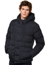 Mc2 Saint Barth Blue Hooded Down Padded Jacket In Blue