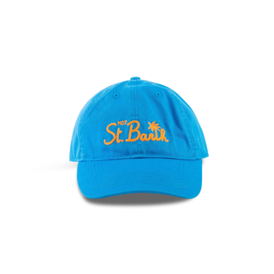 Mc2 Saint Barth Baseball Cap With St. Barth Embroidery In Blue