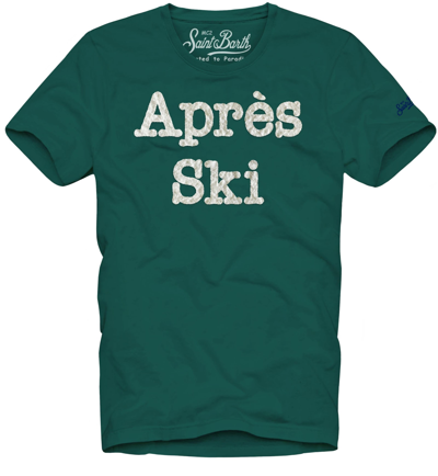 Mc2 Saint Barth Après Ski Terry Patch T-shirt In Green