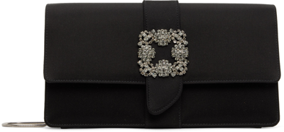 Manolo Blahnik Black Capri Clutch