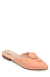 Journee Mallorie Almond Toe Mule In Coral