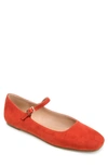 Journee Collection Carrie Flat In Coral