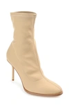 Journee Collection Gizzel Stiletto Sock Bootie In Tan